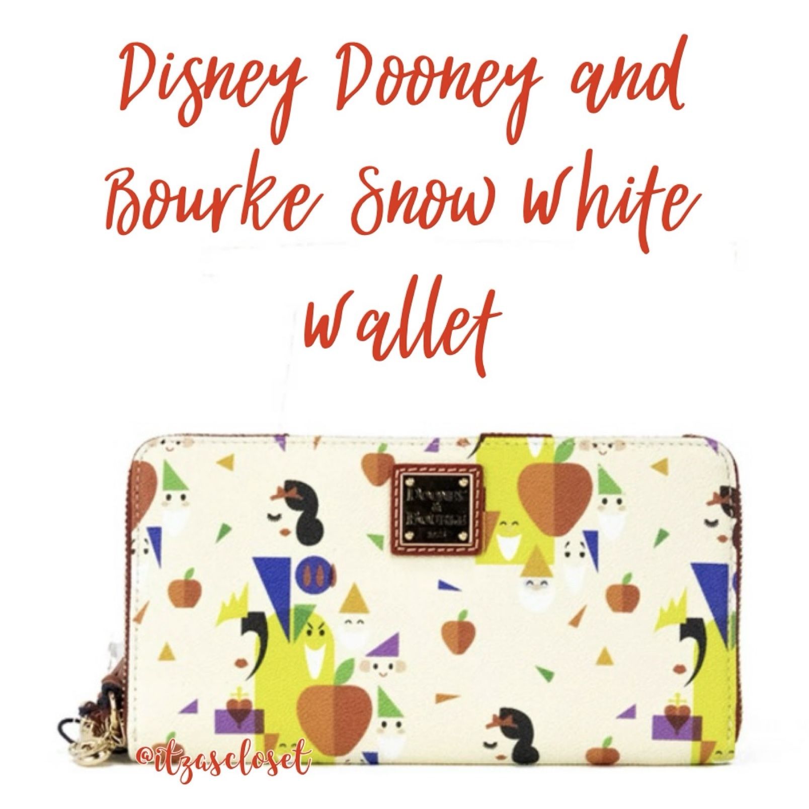 Disney Dooney & Bourke Bag - Snow White And The Seven Dwarfs - Wristlet Wallet NWT