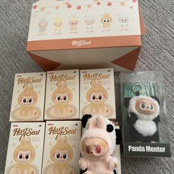 5 Unopened + 1 Opened Box (dada) + 1 Panda Mentor + 1 Panda Outfit
