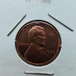 1960 Lincoln Memorial Cent Penny MS 63 Sm Date