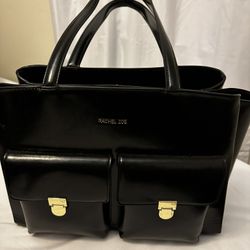 Rachel Zoe vegan leather luxe tote computer office work laptop bag Rachel Zoe | Size: OS