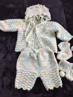 Baby clothes hand made, for 3 months old