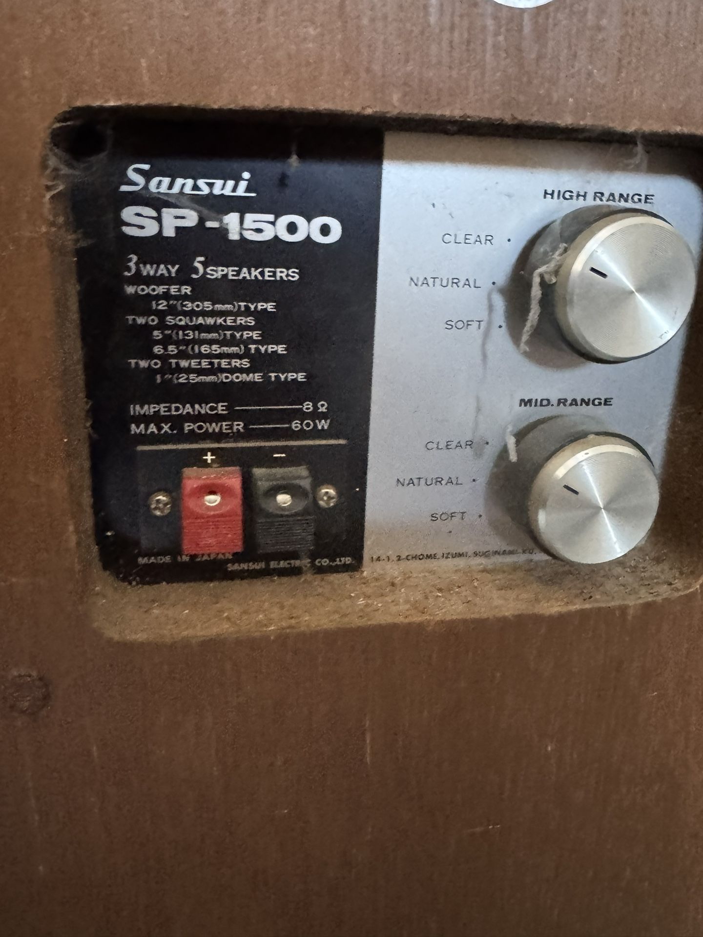 Sansui SP1500 Vintage Hi-Fi Speakers