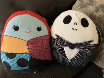 Jack And Sally Squishmallows 10”