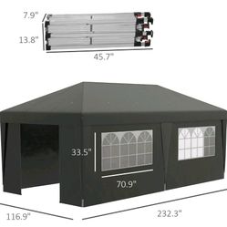 10x20 Instant Pop Up Canopy With Side Walls And Wheeled Carrying Bag ALL BRAND NEW STILL IN SEAL BOX $200 IF STILL UP STILL AVAILABLE 