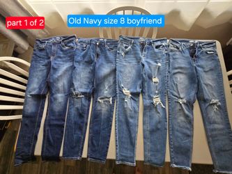 Old Navy size 8 skinny/boyfriend jeans