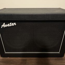 Avatar Contemporary 2x12 Amp Cabinet, Black/White, Celestion V30s, Excellent