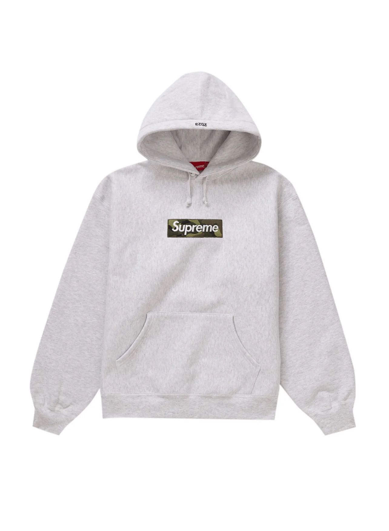 Supreme Box Logo Hooded Sweatshirt Ash Grey (size M)