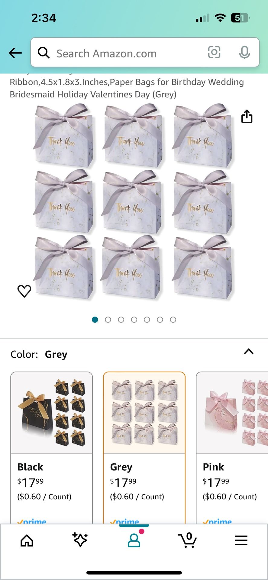 Wedding Thank You Bags