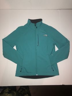 The North Face women’s turquoise jacket