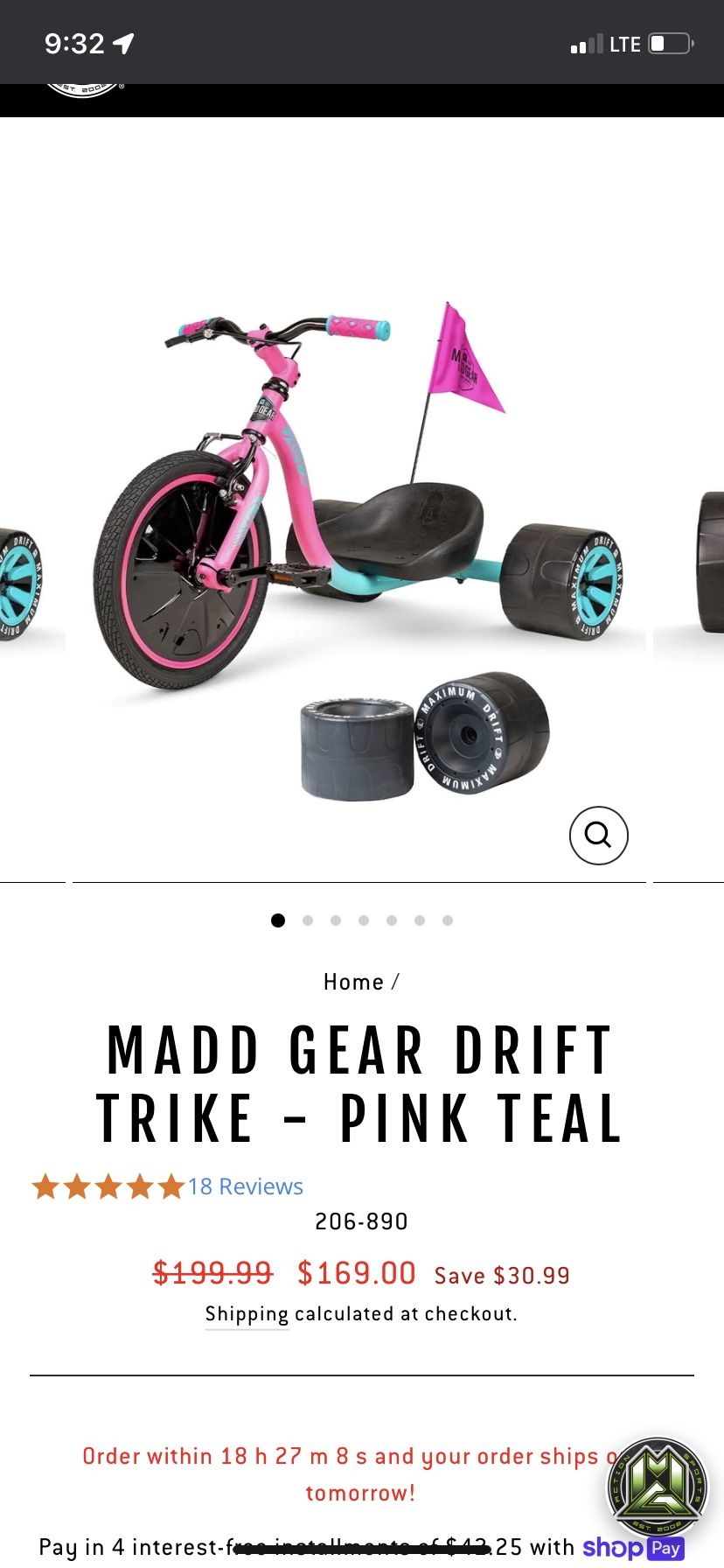 Mini Drift Trike For Big Kids