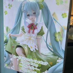 Hatsune Miku Flower Fairy Clover Noodle Stopper Figure