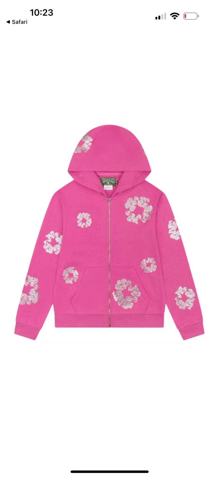 Denim Tears Pink Zipup