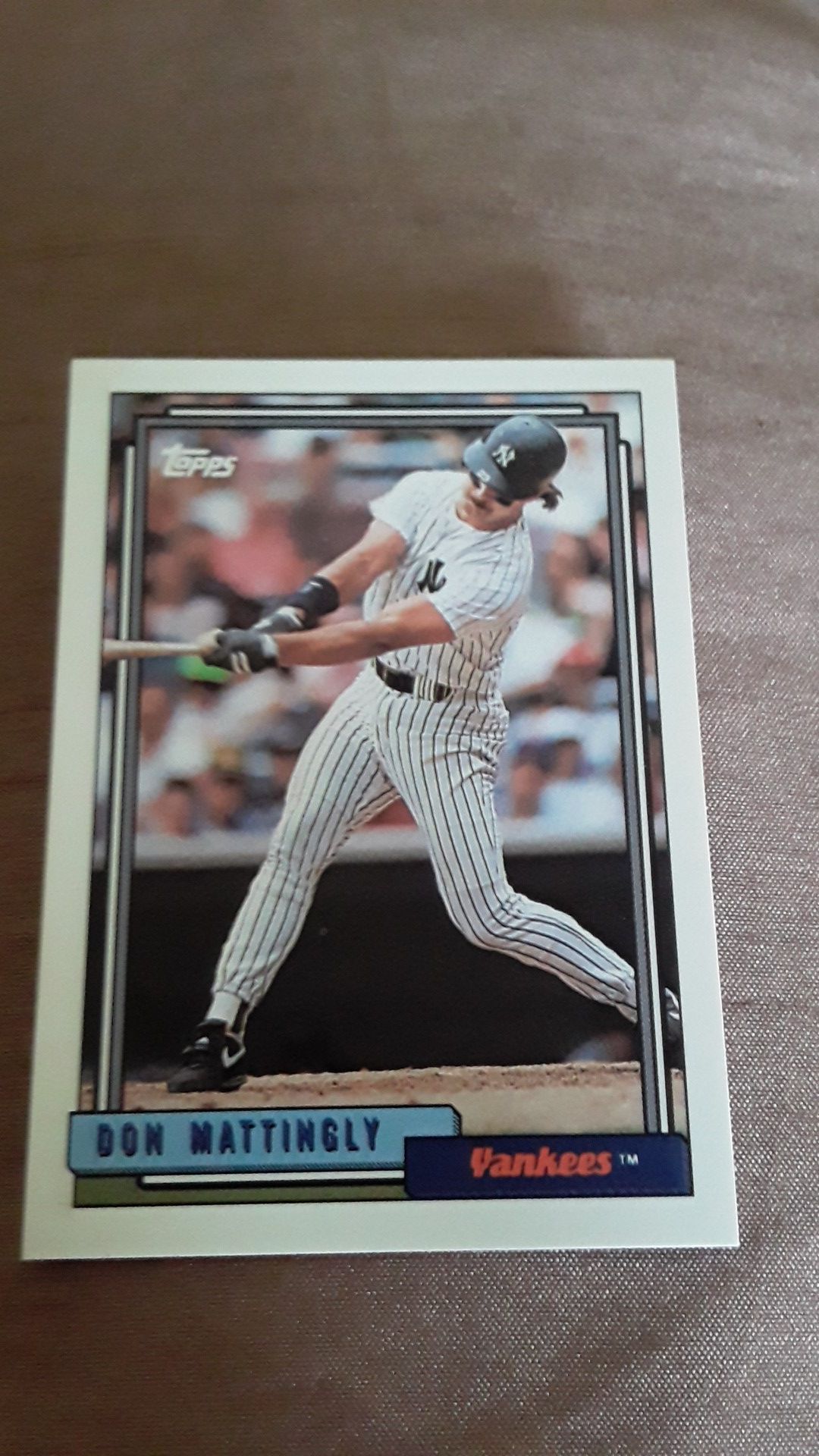 1992 Don Mattingly 300 baseball card