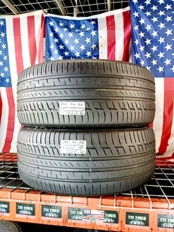 💰 Best deals are ca$h in person 2 USED TIRES 275/40ZR22 CONTINENTAL PREMIUMCONTACTSSR RN FLAT RSC RFT 275 40 22