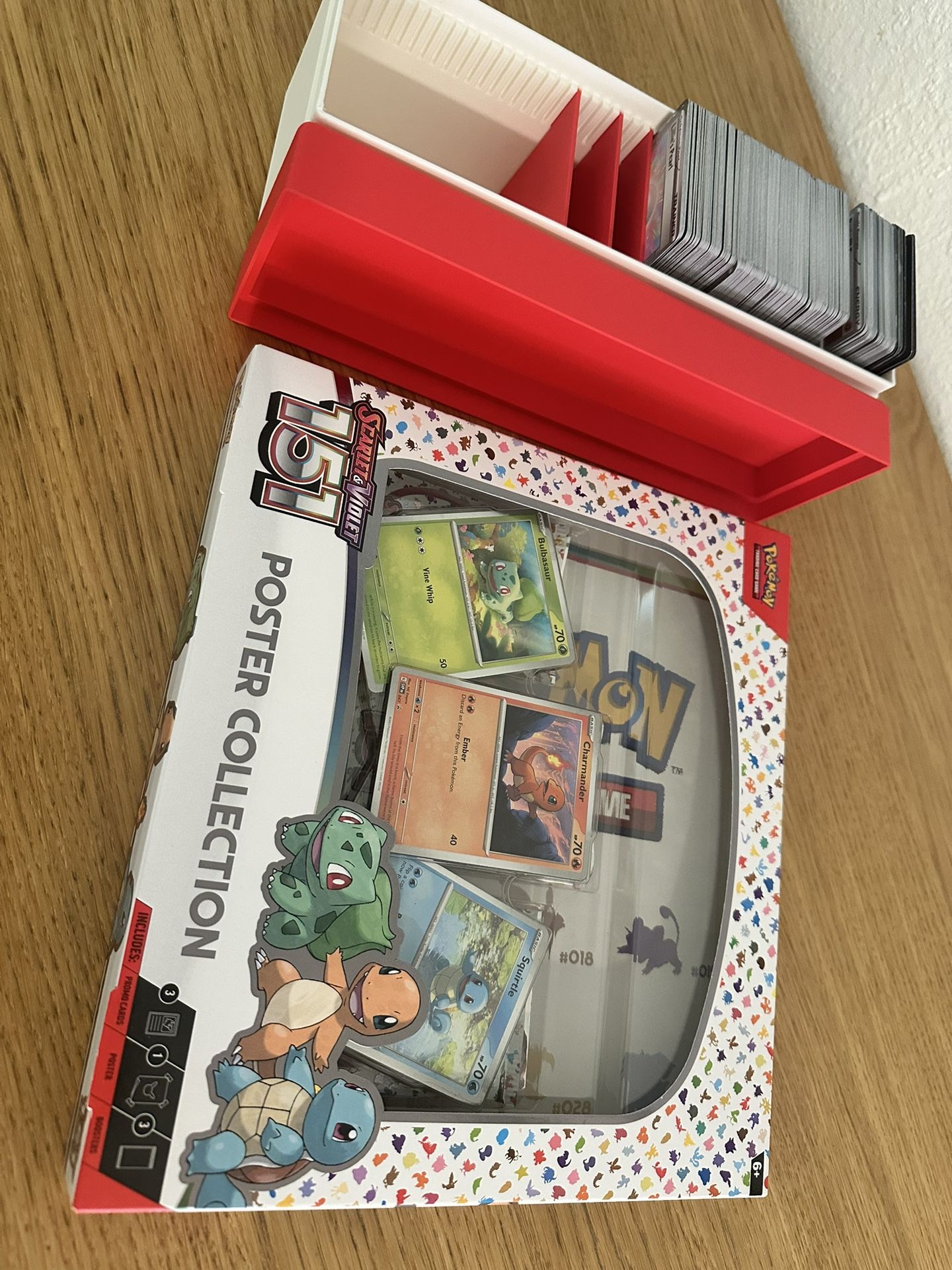 151 Poster Collection + Custom Card Case + Pokemon TCG Cards