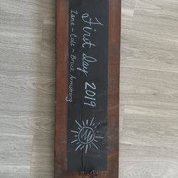Wood Family Chalkboard