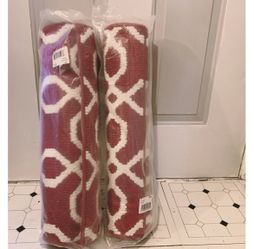 Maples Trellis Red Rug Runner