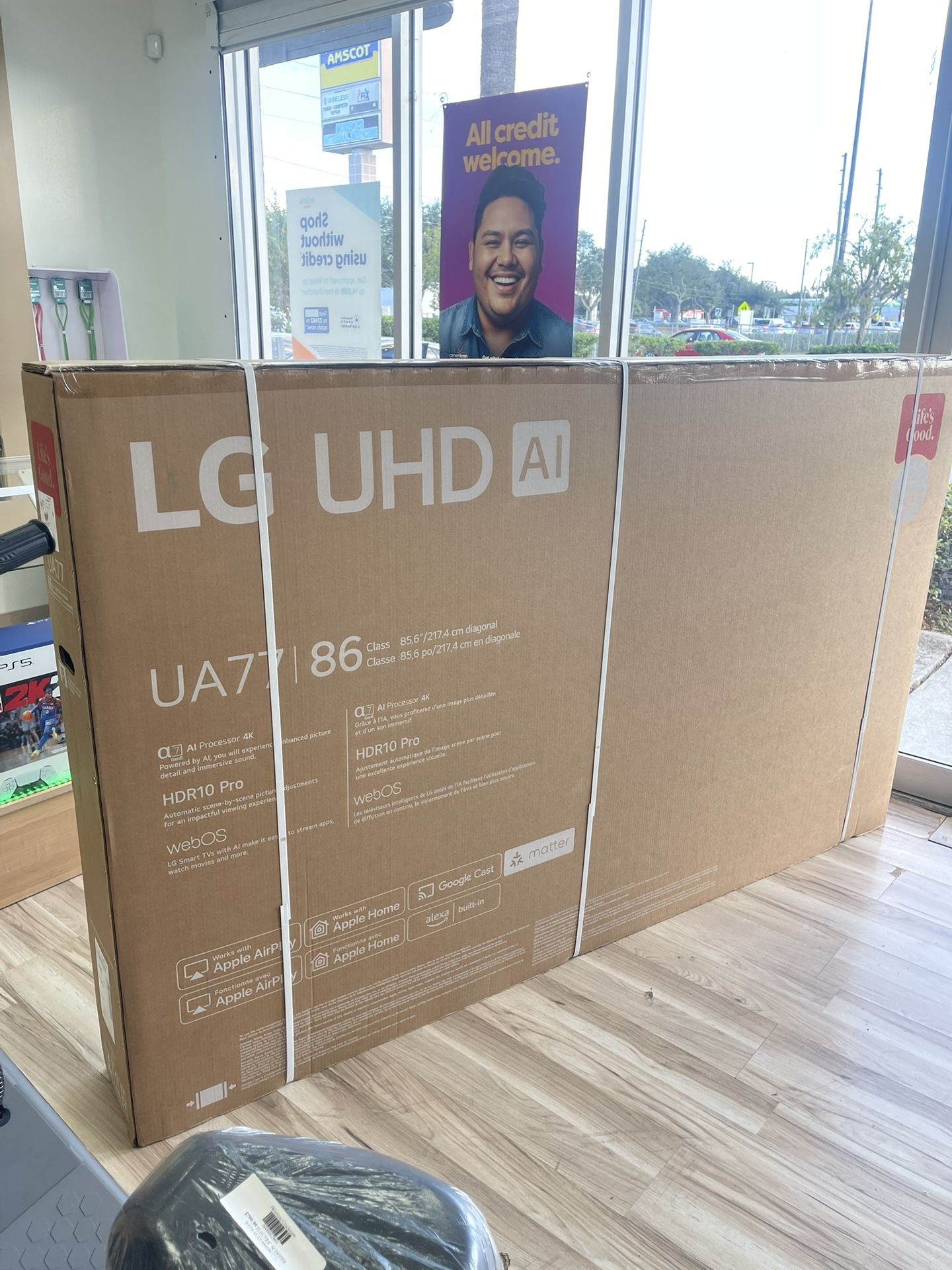 LG 86” Inch  UHD Smart AI TV Brand New Finance It Today No Credit Needed! $10 To $99 Down To Take It Home! 