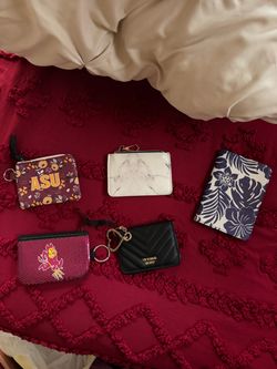 Lot of 5 Small Wallets and Coin Purses