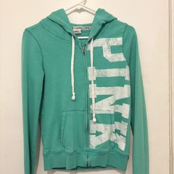PINK Light Teal Hoodie