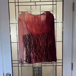 Casual Freedom Top In Ombré Orange—Large