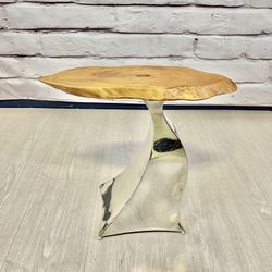Modern Palecek Live Edge Small Side Table