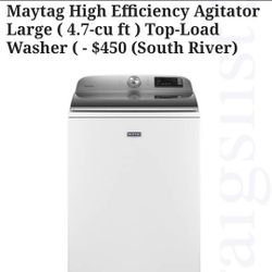MAYTAG Large Washer, BRAND NEW