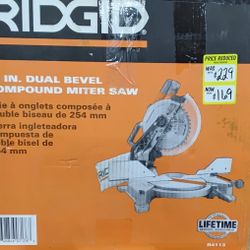 Ridgid 10" Compound Miter Saw