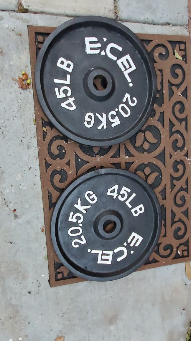 Olympic weights plates 45lb