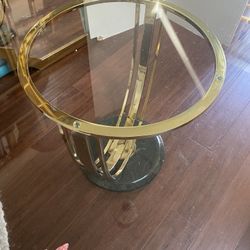 Stone Brass & Glass