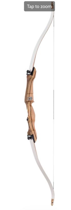 Vista Monarch 54'' Recurve Bow - Right Hand - 20 lbs. - White bow and arrow