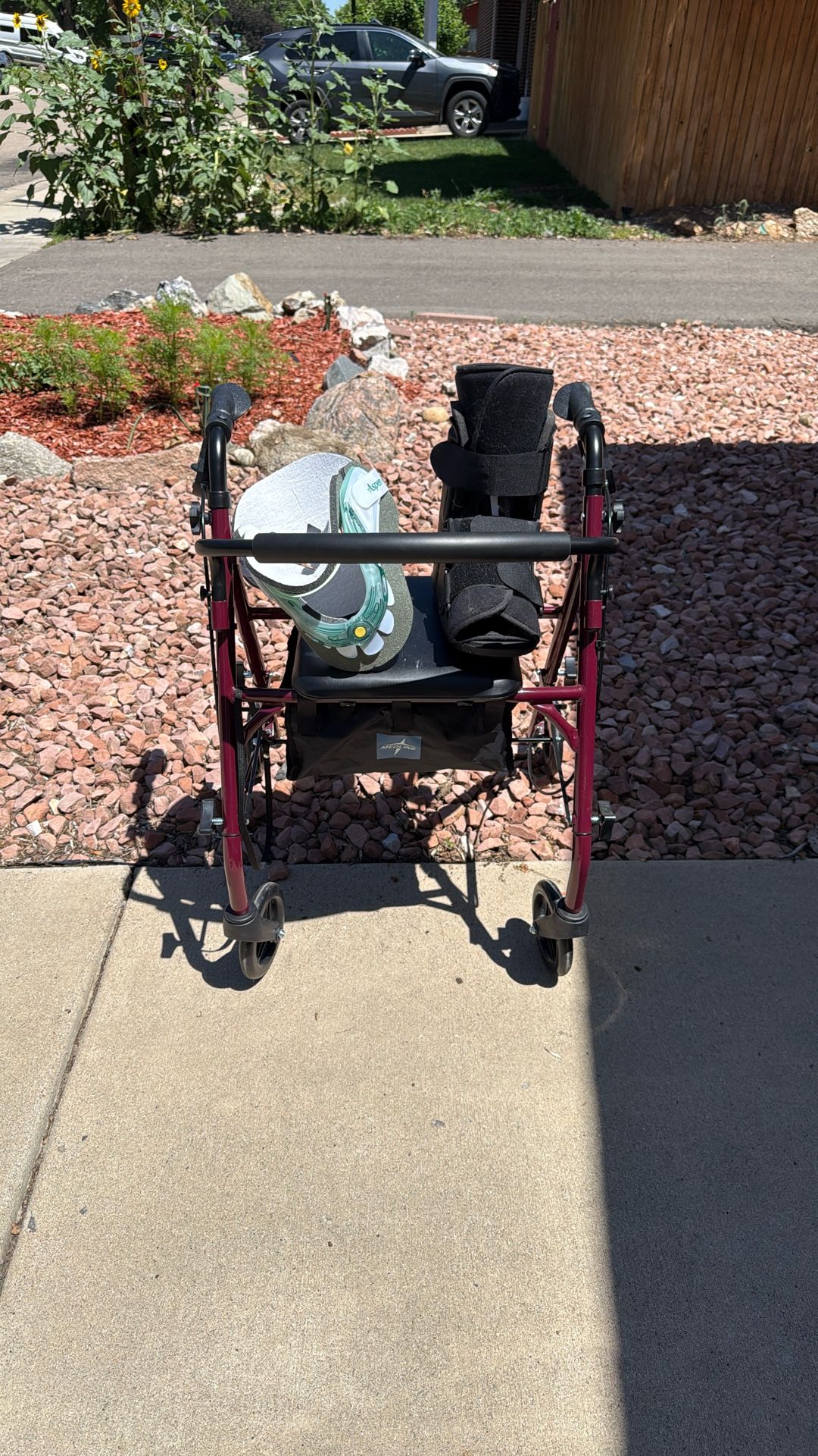Medical scooter and braces