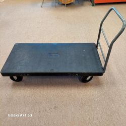Uline Plastic Platform Truck. 30" x 60" Fully functional with very minor wear. 