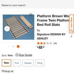 Twin Platform Bed Slats | Wood Frame
