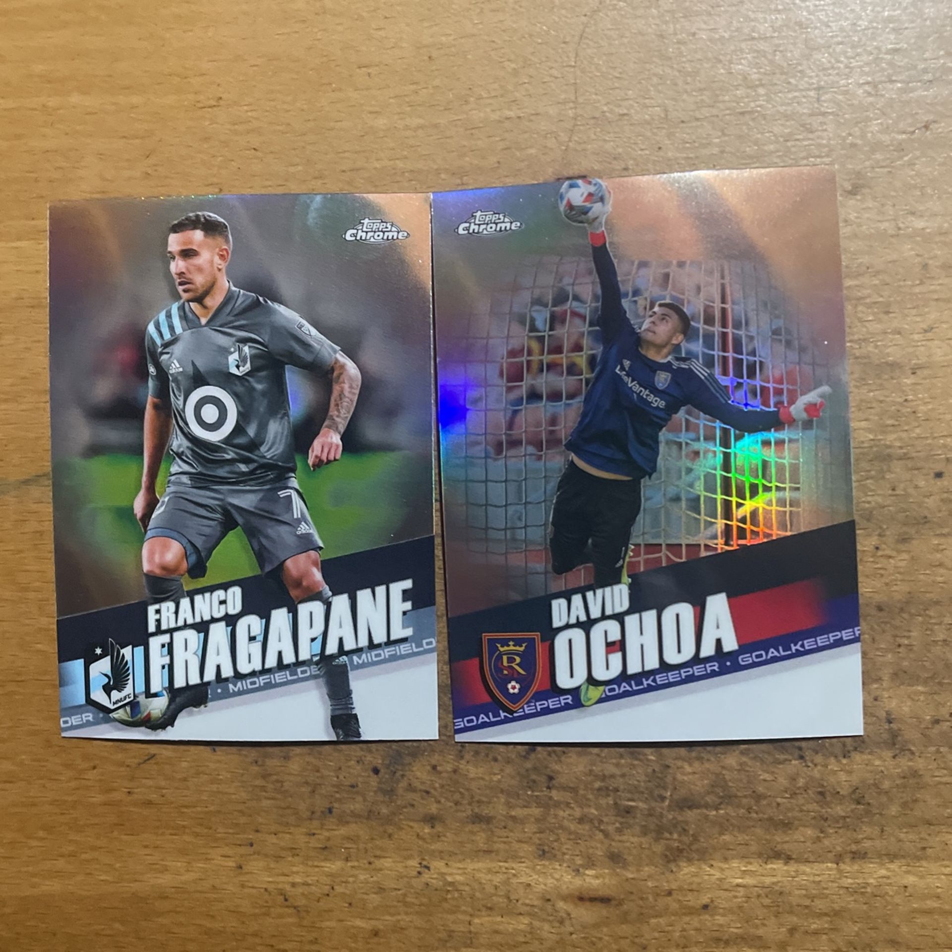 2022 TOPPS CHROME MLS LOT OF 3 REFRACTOR CARDS