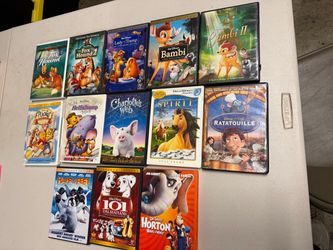 Lot of 13 Children's Animated DVDs - Disney, Pixar, DreamWorks