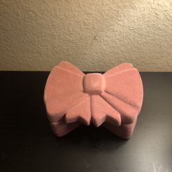 Soft Pink Bow Jewelry Container