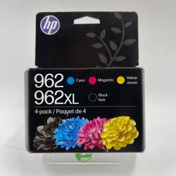 New HP 962XL 4-Pack 3JB34AN Black, Yellow, Cyan and Magenta Ink Cartridge Bundle