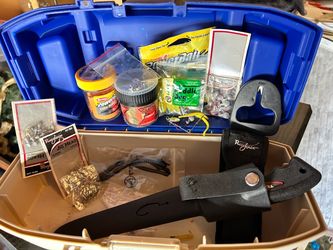 Fishing Tackle Box with Lures and Accessories