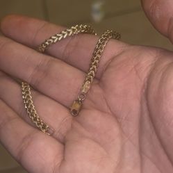 10k Franco Braclet 4.5mm Or 5mm