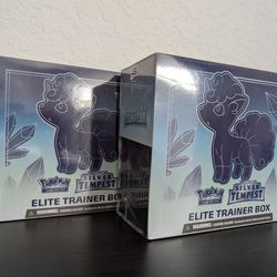 Pokemon 2 Silver Tempest ETB Elite Trainer Boxes Cards 