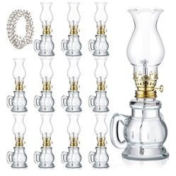 Chamber Oil Lamps Oil Lamp Vintage Glass Kerosene Lamp