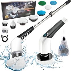 Electric Spin Scrubber, Jorking Cordless Power Scrubber Up to 420RPM  Powerful Cleaning, Shower Scrubber for Cleaning