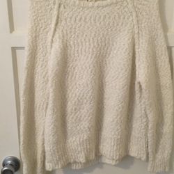 White Textured Sweater