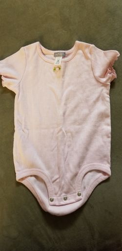 Carter's pink onesie with bow and flower