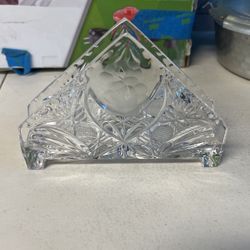 Antique Glass Napkin Holder