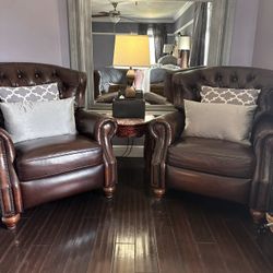 Recliner Chairs With Side Table Set