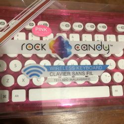 Rock Candy Keyboard Pink Washable New