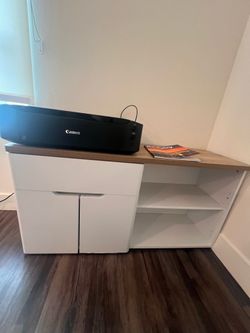 Compact modern storage cabinet