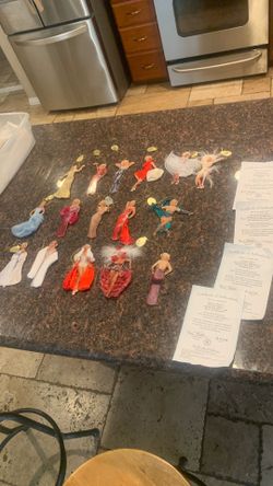 Miss MONROE BRADFORD EDITIONS CERAMIC ORNAMENTS WITH PAPER WORK 16 pieces beautiful set